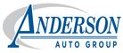 white and blue Anderson Auto logo
